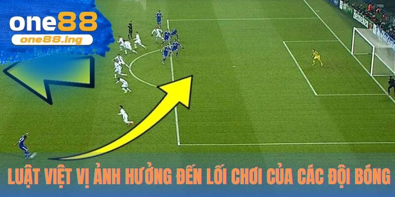 Luật việt vị ảnh hưởng đến lối chơi của các đội bóng